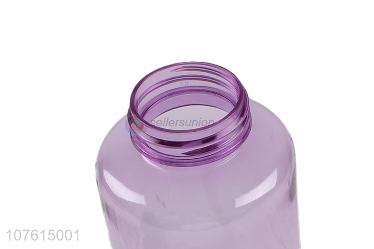 China factory portable transparent colored bpa free plastic water bottle