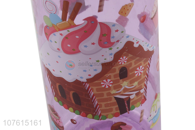 China manufacturer cupcake printed plastic water bottle fashion drinking bottle