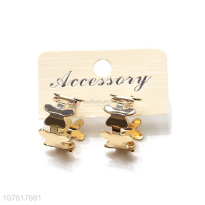 Unique Design Metal Stud Earring Fashion Women Eardrop