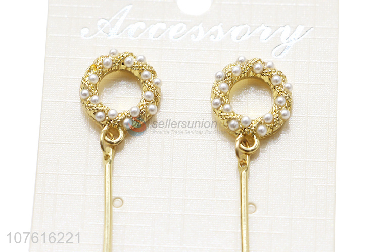 Best Selling Double Circles Exaggerated Earrings Fashion Eardrop