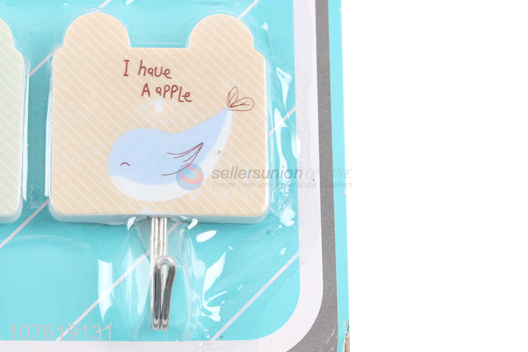 Door behind/bathroo mcute shape creative no trace plastic wall hook up