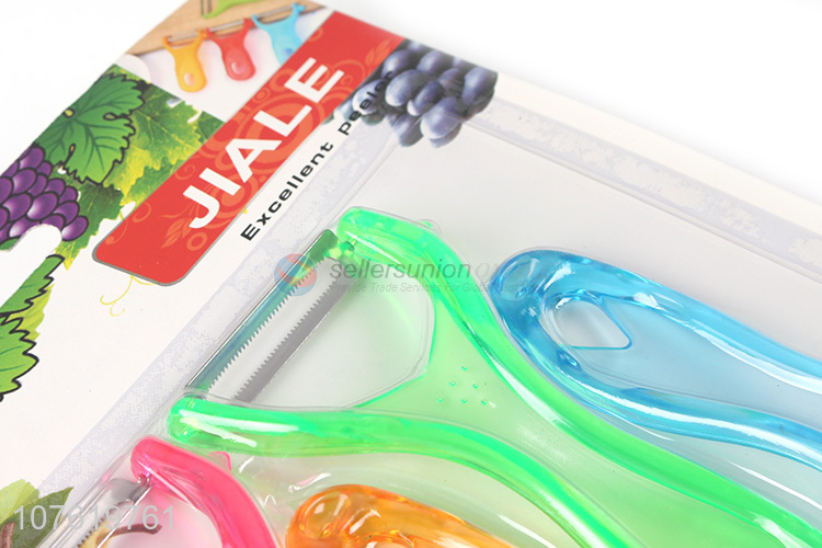 New Arrival Color Transparent Handle Vegetable & Fruit Peeler