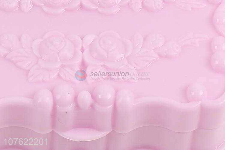 Hot selling exquisite rose plastic soap box travel soap case