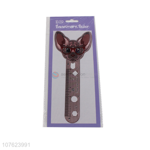 New arrival factory sales high quality school office stationery cartoon 3D bookmark laser ruler