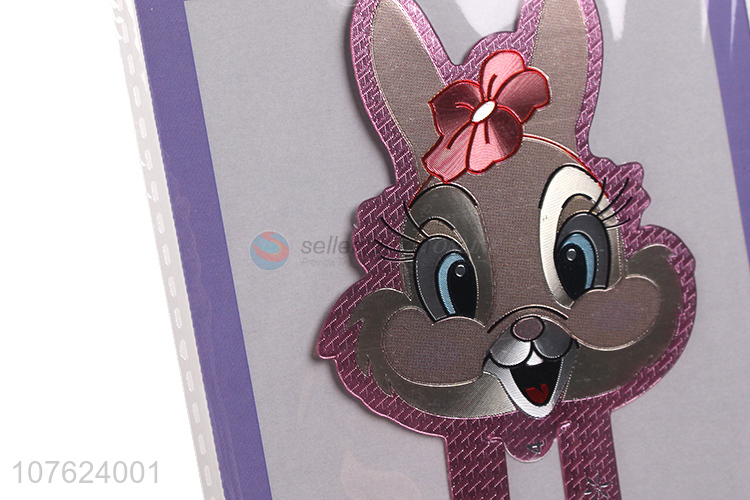 New product multi-function cute rabbit shape popular 3D bookmark laser ruler for office and school