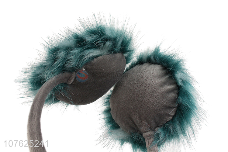 Unique design winter warm faux fur earmuffs fashion fuzzy ear muff