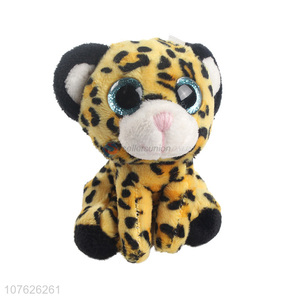 Good Sale Cute Small Leopard Plush Toy With Hook