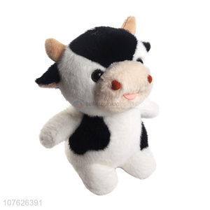 Fashion Home Decoration Cartoon Cow Plush Toy With Suction Cup