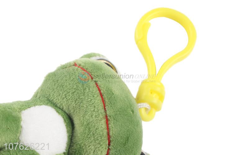 Top Quality Soft Frog Plush Toy With Plastic Hook