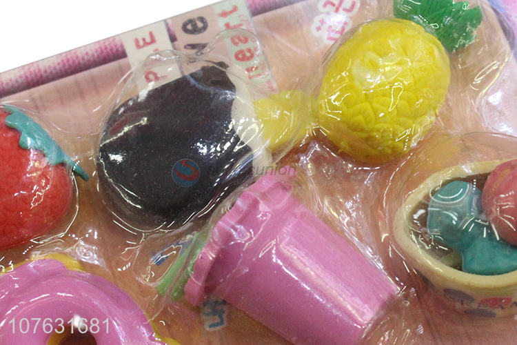 Factory Direct Sale Simulation Food TPR Eraser Fashion Stationery