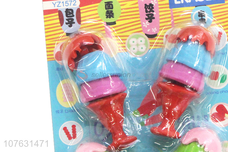 New Design Colorful Ice Cream Shape Eraser For Sale