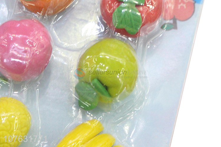 Best Selling 3D Simulation Fruit Eraser Set For Kids