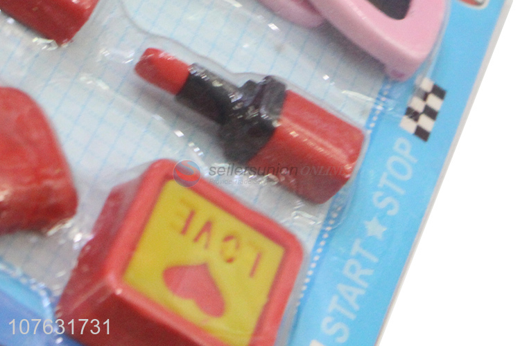 New Product Cartoon 3D Eraser Set For Gift