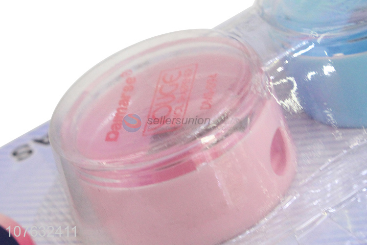 Wholesale Round Plastic Sacapuntas Fashion Pencil Sharpener