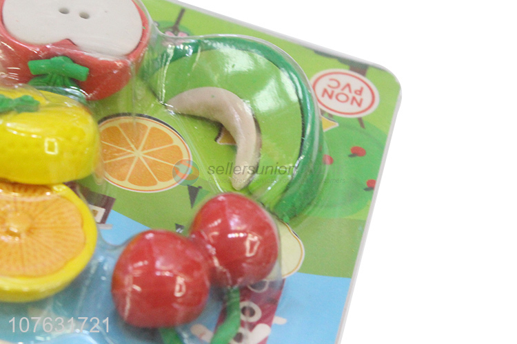 Good Sale Colorful Simulation Fruit Pencil Eraser For Kids