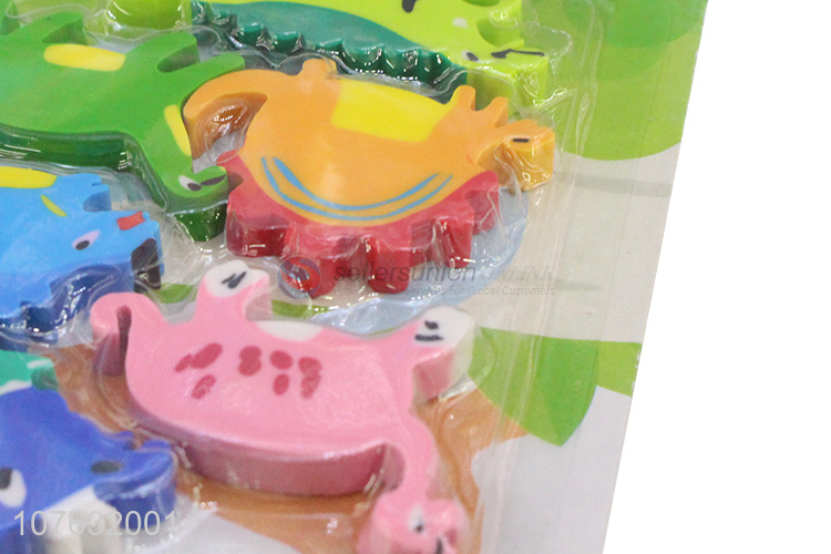New Arrival Various Dinosaur Shapes Eraser Gift Set For Kids
