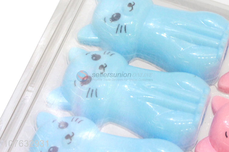 Good Sale 12 Pieces Cartoon Cat Pencil Sharpener Set