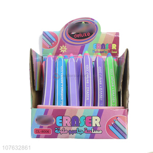 Fashion Design Coloured Pencil Shape Eraser Set
