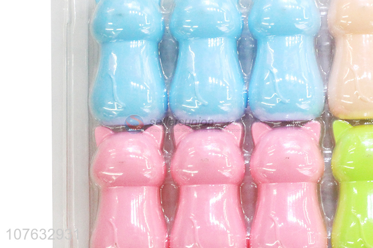Good Sale 12 Pieces Cartoon Cat Pencil Sharpener Set