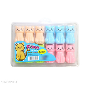 Good Sale 12 Pieces Cartoon Cat Pencil Sharpener Set