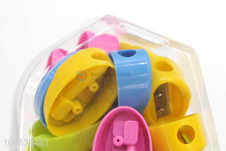 Hot Selling Colorful Oval Pencil Sharpener For Students