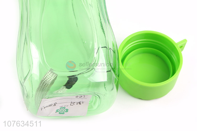 Good quality portable plastic drinking bottle water bottle 800ml