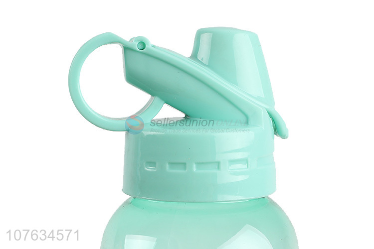 High quality macaron color plastic water bottle with handle