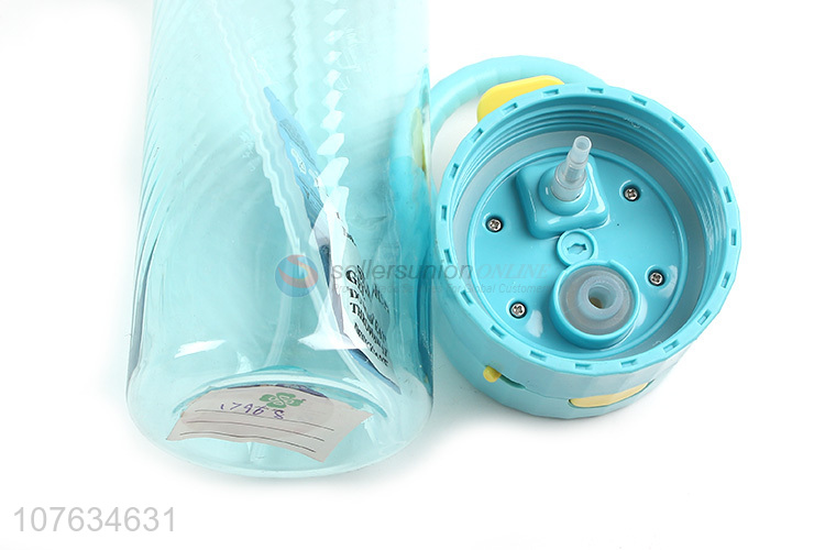 New products mist water bottle plastic straw drinking bottle 530ml