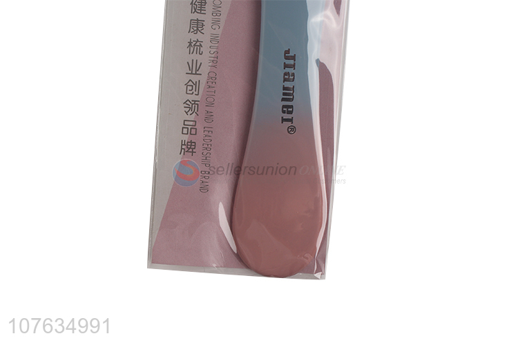 Hotsale fashionable care smooth personalized plastic hair comb