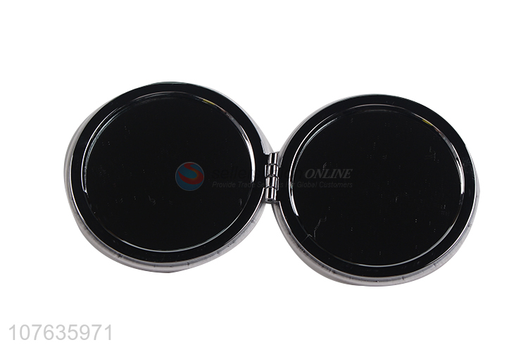 Round shape travel pocket mirror portable folding makeup mirror