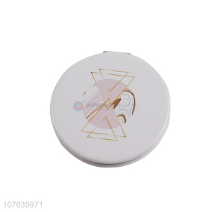 Round shape travel pocket mirror portable folding makeup mirror