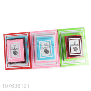 Wholesale colourful desktop photo frame for decoration