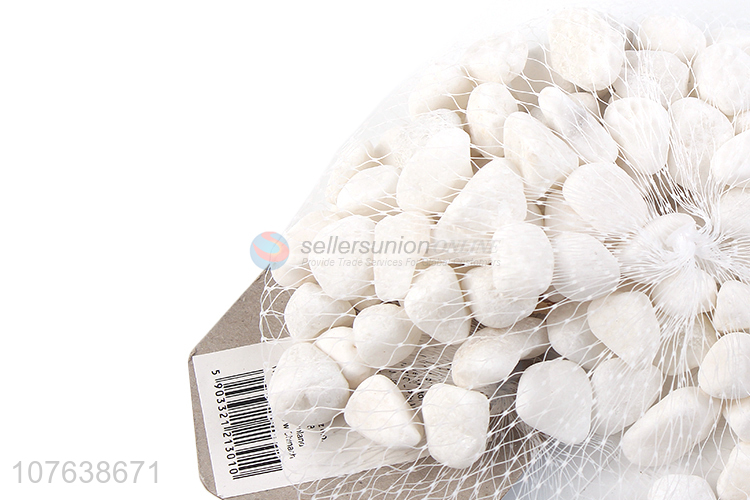 Wholesale fish tank decoration white stones bosai ornaments