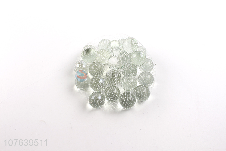 Low price promotion highly transparent white glass ball