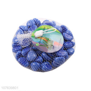 Wholesale blue porcelain cashew glass beads