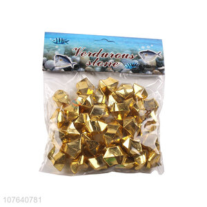 Wholesale acrylic golden plastic fish tank landscaping