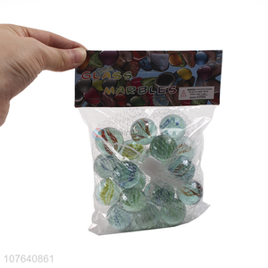 Hot-selling crafts eight-piece transparent glass ball bag of 20 capsules