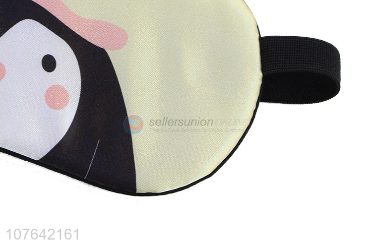 Hot sale cartoon penguin home travel gel blindfold sleeping eyeshade