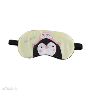 Hot sale cartoon penguin home travel gel blindfold sleeping <em>eyeshade</em>