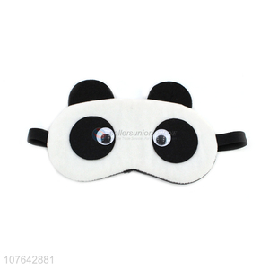 Hot selling comfortable travel sleeping eye mask cartoon panda blindfold