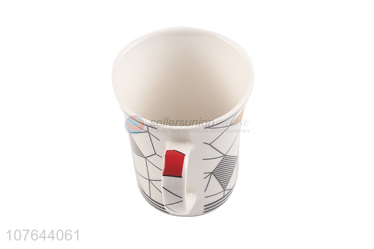 Modern design fashion printing ceramic water cup with high quality