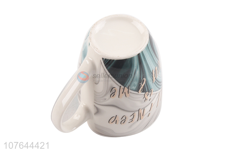 Best selling creative printing ceramic water cup tea cup with top quality