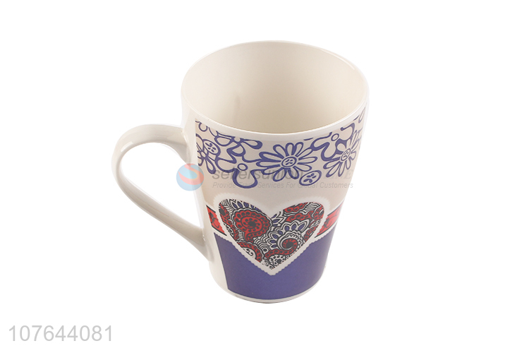 Nice flower printing daily use ceramic water cup milk mug