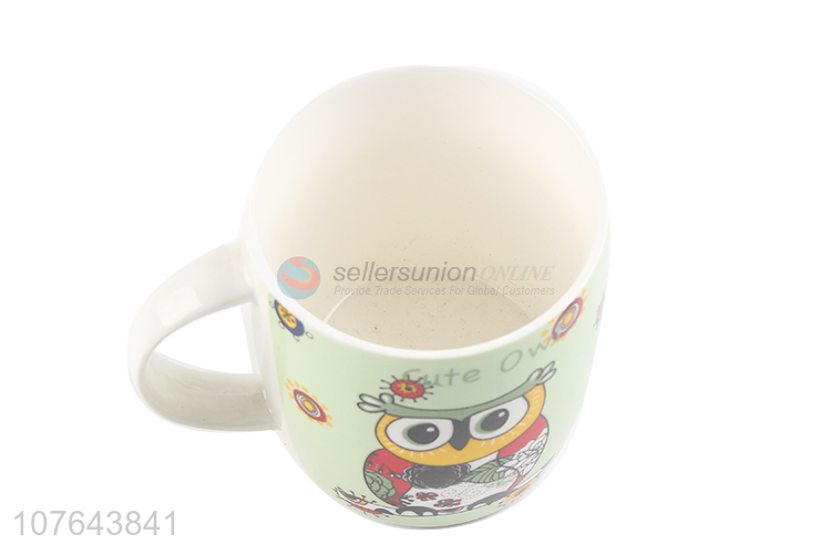 Coloruful cute printing drinking ceramic water cup coffee mug