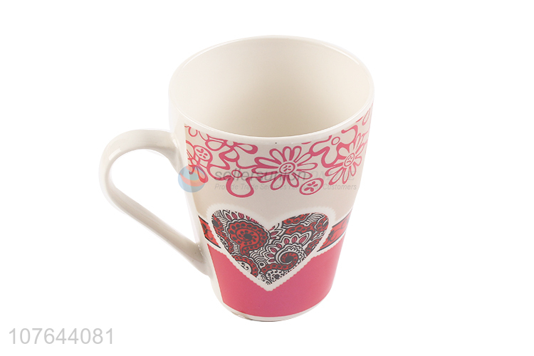 Nice flower printing daily use ceramic water cup milk mug