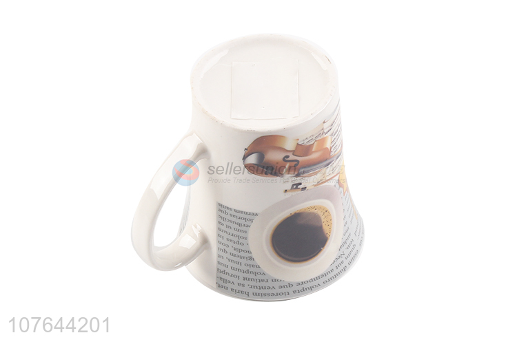 Modern style durable top quality drinking ceramic cup milk mug for office