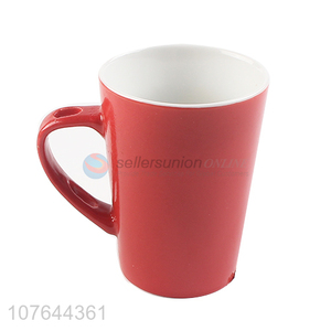 Red wholesale factory price ceramic tea cup with top quality