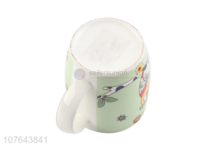 Coloruful cute printing drinking ceramic water cup coffee mug