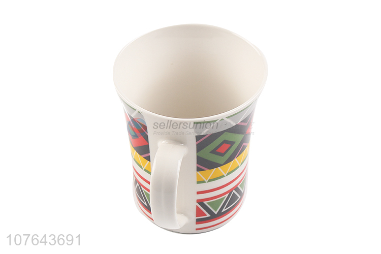 Creative design colourful durable ceramic water cup for daily use