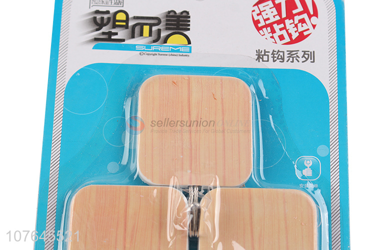 High Quality Wood Grain Pattern Sticky Hook For Household